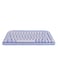 Dual Tec Wirless Bluetooth Keyboard 32.6 x 16 x 3.3 cm ( Purple Color)