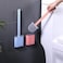 Aiwanto 2Pcs Toiet Cleaning Brush Bathroom Brush with Holder Cleaning Brush(Random Colour)