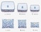 6 Set Travel Storage Bags Multi-functional Clothing Sorting Packages,Travel Packing Pouches, Luggage Organizer Pouch (Blue daisy)