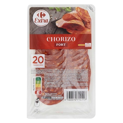 Carrefour Strong Chorizo Slices 100g (20 Pieces)
