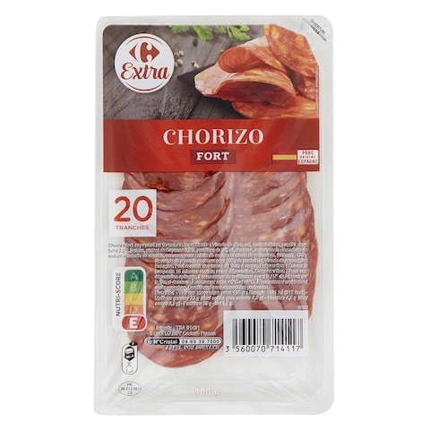 Carrefour Strong Chorizo Slices 100g (20 Pieces)