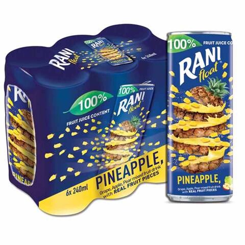 Rani Float Pineapple Fruit Juice 240ml x Pack of 6