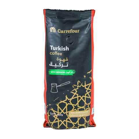 Buy CARREFOUR TURKISH COFFEE WITH CARDAMON 250G in Kuwait