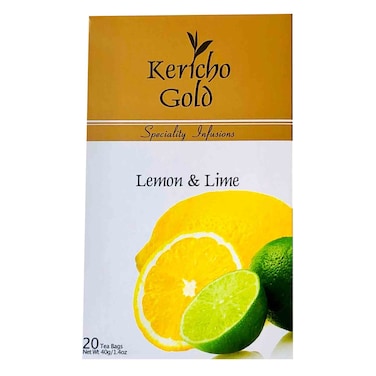 Kericho Gold Lemon And Lime Tea Bags 2g x Pack of 20