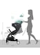 Moon Ultra Lightweight Compact Folding Travel Cabin Pushchair Stroller For Baby, Black