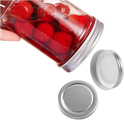 Star Cook Mason jar, with a sealed metal regular lid (8oz/250ml), a sealed clear glass jar, used for desserts, coffee beans, seasonings, honey, jam, jelly, a total of 12 (250ML)