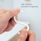 Lavish 24 Pcs Shower Curtain Rings Plastic Shower Curtain Hooks For Bathroom Shower Rod - White
