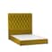 In House Madrid Velvet Bed Frame - Single - 200x100 cm - Gold