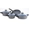 Home Maker Granite Cookware Set Grey 7 PCS
