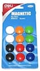 Generic Deli E7824 Whiteboard Magnetic Buttons, Set Of 12