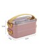 Stainless Steel Bento box for kids and adults with two layer Dividers 1600 ml Pink Color