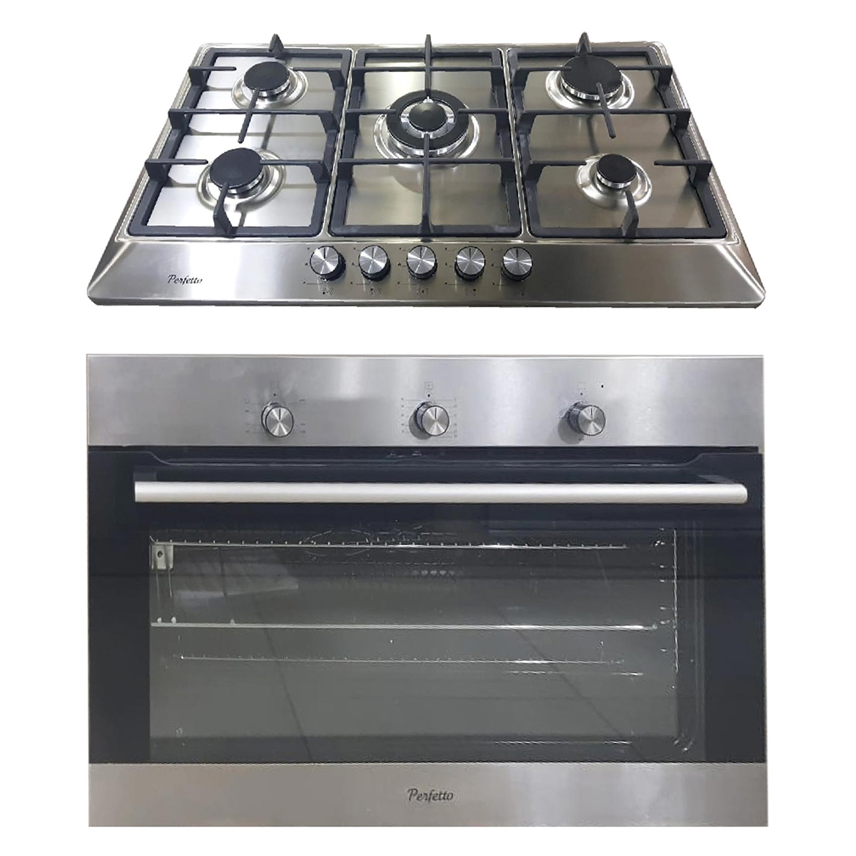 Perfetto Built In Oven Gas With Grill Inox 90cm Silver Online Carrefour Lebanon