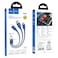 Hoco. 3-In-1 - U104 Ultra - 6A Charging Data Sync Cable Blue