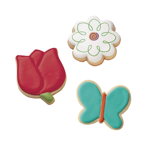 Wilton Flower Cookie Cutter Multicolour Pack of 3