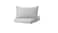 Duvet cover and pillowcase, light grey/m&eacute;lange150x200/50x80 cm