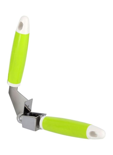 Royalford Stainless Steel Garlic Press Silver/Green/White Silver/Green/Whitemeter