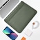 WIWU Skin Pro Genuine Leather Sleeve For Macbook 16.2" - Green