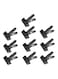 Neewer - 10-Piece Muslin Spring Clamps Clips Set Black
