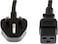 DKURVE 5 Meters C19 Power Cable UK Mains Plug To IEC 320 C19 14AWG Extension Cord Leads; Black; 250V 16A Heavy Duty 2.5mm 14AWG