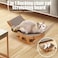 Cloud Corrugated Paper Reclining Cat Scratching Post Wear-Resistant and Scratch-Resistant Cat Sofa, Reclinable Cat Nest