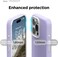 elago Glide Magnetic for iPhone 15 Pro case cover Magsafe Compatible Slim Shockproof Full Body Protection - Purple &amp; Transparent