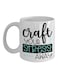 muGGyz Printed Ceramic Coffee Mug White