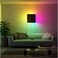 Gadgeton Modern Square RGB LED Wall Lamp With Remote Control 745610, Black