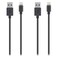 Belkin F8J023BT04-BLK USB 2.0 to Lightning Cable 1.2m Black 2 count
