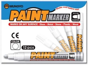 Generic Paint Marker- Siver Color-12 Pcs