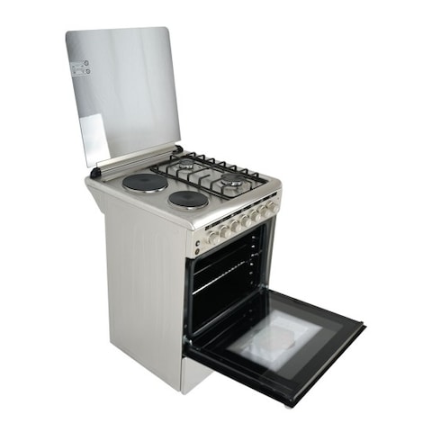 AFRA Japan Free Standing Cooking Range, 60x60, Gas and Electric Burners, Stainless Steel, Compact, Adjustable Legs, Temperature Control, Mechanical Timer, G-Mark, ESMA, RoHS, CB, 2 years warranty.