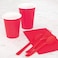 Unique Paper Cup 14 Pieces, 260ml Capacity, Ruby Red