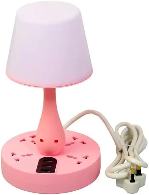 AL ARQAM Smart Table Lamp - USB Socket, Row Plug, Porous Plug Board, Night Light, Smart Home Switch - 220V