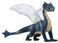 MOJO Sea Dragon with Articulated Jaw Realistic Fantasy Hand Painted Toy Figurine, Multicolor