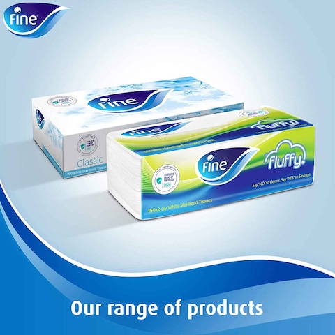 Fine sterilized facial tissues classic &times; 80 &times;10 + 4 free