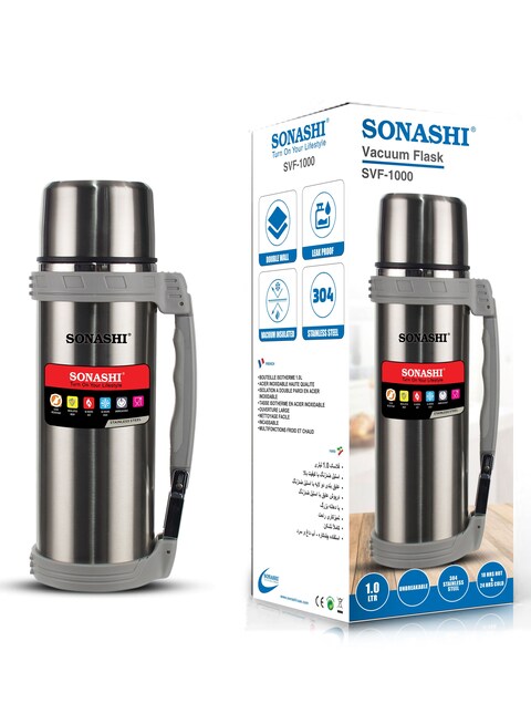 Sonashi Hot And Cold 1 L Vacuum Flask SVF-1000 Silver