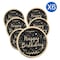 Varak Gold Paper Plate Black 23cm 6 PCS