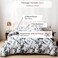 Luna Home Single size 4 pieces bedding set, marble design.