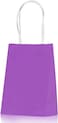Markq Purple Paper bags with handles 15 x 11 x 6 cm Small Kraft Gift bags for Birthday Party Favors, Weddings, Merchandise, Goodies, Baby Shower (24 Bags)