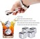 Stainless Steel Ice Cubes, Metal Whiskey Stones, Chilling Stones with Tongs &amp; Tray for Wine Beer, Gift Men Father
