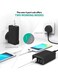 RavPower 4-Port USB Travel Wall Charger Black