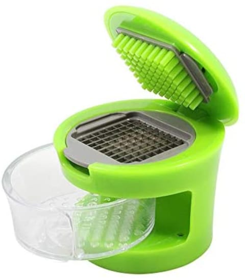 Kitchen And Home Garlic Chopper- Green