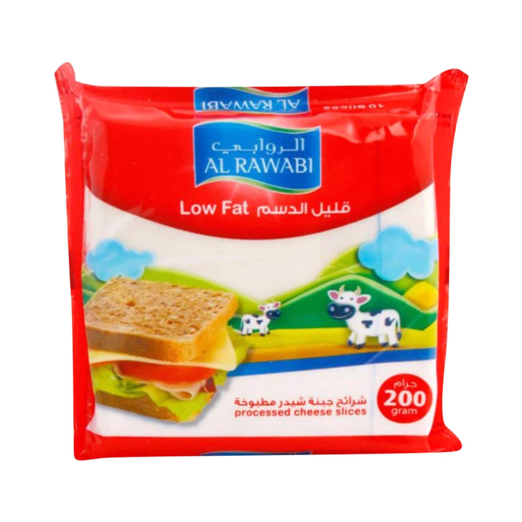 Buy Al Rawabi Low Fat Cheese Slices 200g Online | Carrefour UAE