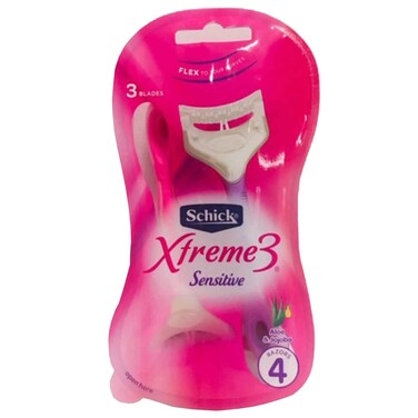 Schick Xtreme 3 Women&#39;s Sensitive Skin Disposable Razor - 4 Razors