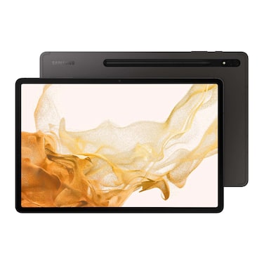 سامسونج جالاكسي تاب S8 Plus - شاشة 12.4 بوصة 256 جيجابايت/8 جيجابايت شريحة واحدة بشبكة الجيل الخامس - رمادي