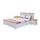 Home Style Denis King Size Bed White 91x2080x105cm