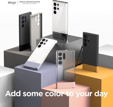 Elago Glide for Samsung Galaxy S23 ULTRA case cover - Metallic Dark Grey