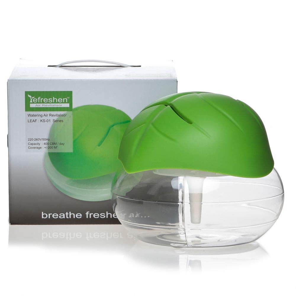 Leaf Shaped Electrical Water Air Refresher Air Revitalizer Air Purifier Air Humidifier-Green