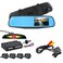 Generic 4 Sensors Assistance Car LCD Screen DVR Rear View Mirror Monitor With Reversing Camera