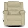 In House Velvet Rocking &amp; Rotating Recliner Chair - Dark Ivory - NZ30