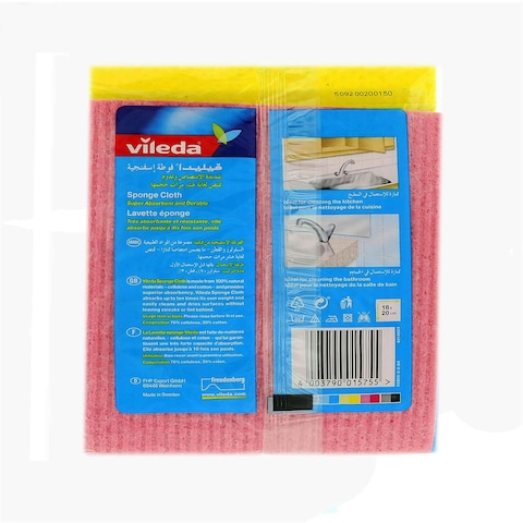 Vileda Sponge Cleaning Cloth 5 PCS